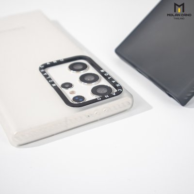 MOLAN CANO รุ่น S24 ,S24 plus ,S24 Ultra เคสชาร์จได้ เคสนิ่มเนื้อสัมผัสแมท Jelly Matte สีขาว-ชา สำหรับSamsung