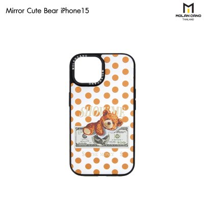 MOLAN CANO Collection Mirror เคสไอโฟนรุ่น ip15/15pro max เคสกระจก สกรีนลาย กันกระแทก