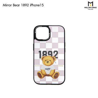 MOLAN CANO Collection Mirror เคสไอโฟนรุ่น ip15/15pro max เคสกระจก สกรีนลาย กันกระแทก