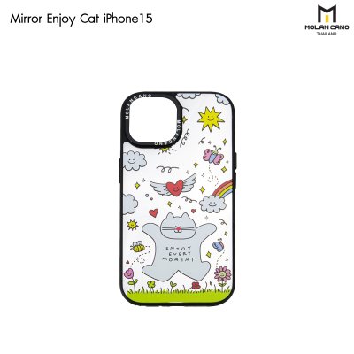 MOLAN CANO Collection Mirror เคสไอโฟนรุ่น ip15/15pro max เคสกระจก สกรีนลาย กันกระแทก