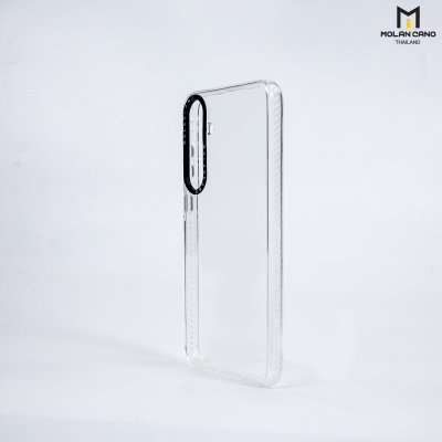 MOLAN CANO รุ่น S24 ,S24 plus ,S24 Ultra เคสชาร์จได้ เคสนิ่ม เนื้อใสเจลลี่ Jelly Mag สีใส-ชา สำหรับ Samsung