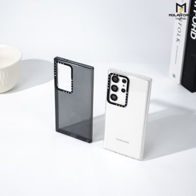 MOLAN CANO รุ่น S24 ,S24 plus ,S24 Ultra เคสชาร์จได้ เคสนิ่ม เนื้อใสเจลลี่ Jelly Mag สีใส-ชา สำหรับ Samsung