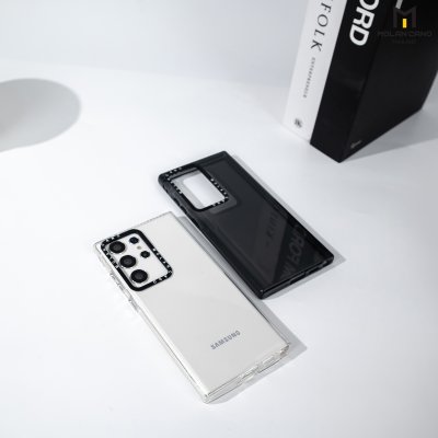 MOLAN CANO รุ่น S24 ,S24 plus ,S24 Ultra เคสชาร์จได้ เคสนิ่ม เนื้อใสเจลลี่ Jelly Mag สีใส-ชา สำหรับ Samsung