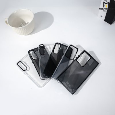 MOLAN CANO รุ่น S24 ,S24 plus ,S24 Ultra เคสชาร์จได้ เคสนิ่ม เนื้อใสเจลลี่ Jelly Mag สีใส-ชา สำหรับ Samsung