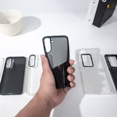 MOLAN CANO รุ่น S24 ,S24 plus ,S24 Ultra เคสชาร์จได้ เคสนิ่ม เนื้อใสเจลลี่ Jelly Mag สีใส-ชา สำหรับ Samsung