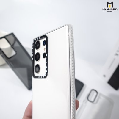 MOLAN CANO รุ่น S24 ,S24 plus ,S24 Ultra เคสชาร์จได้ เคสนิ่ม เนื้อใสเจลลี่ Jelly Mag สีใส-ชา สำหรับ Samsung