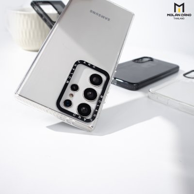 MOLAN CANO รุ่น S24 ,S24 plus ,S24 Ultra เคสชาร์จได้ เคสนิ่ม เนื้อใสเจลลี่ Jelly Mag สีใส-ชา สำหรับ Samsung