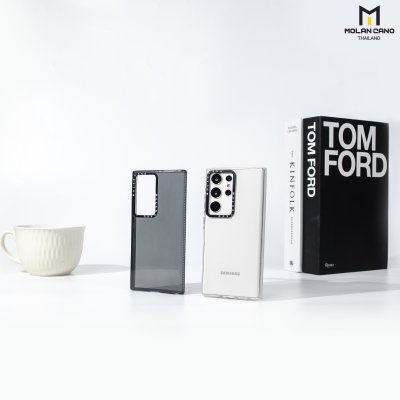 MOLAN CANO รุ่น S24 ,S24 plus ,S24 Ultra เคสชาร์จได้ เคสนิ่ม เนื้อใสเจลลี่ Jelly Mag สีใส-ชา สำหรับ Samsung