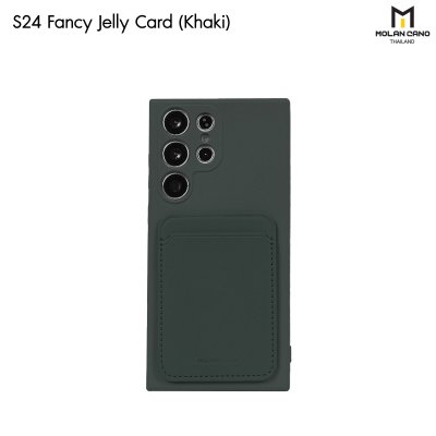 เคสใส่บัตร Molan S23/S24 Ultra ซิลิโคนนุ่ม บุผ้าใน