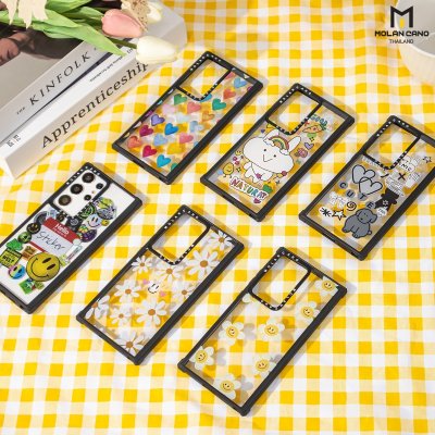 MOLAN CANO รุ่น S24 Ultra ,S23 Ultra collection jelly printing เคสสำหรับซัมซุง กันกระแทก-ขอบดำ
