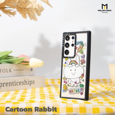 MOLAN CANO รุ่น S24 Ultra ,S23 Ultra collection jelly printing เคสสำหรับซัมซุง กันกระแทก-ขอบดำ