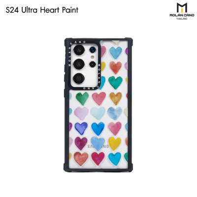 MOLAN CANO รุ่น S24 Ultra ,S23 Ultra collection jelly printing เคสสำหรับซัมซุง กันกระแทก-ขอบดำ