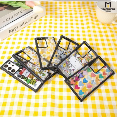 MOLAN CANO รุ่น S24 Ultra ,S23 Ultra collection jelly printing เคสสำหรับซัมซุง กันกระแทก-ขอบดำ
