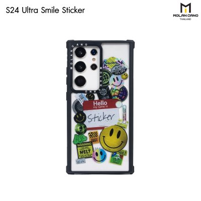 MOLAN CANO รุ่น S24 Ultra ,S23 Ultra collection jelly printing เคสสำหรับซัมซุง กันกระแทก-ขอบดำ