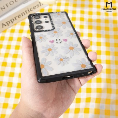 MOLAN CANO รุ่น S24 Ultra ,S23 Ultra collection jelly printing เคสสำหรับซัมซุง กันกระแทก-ขอบดำ