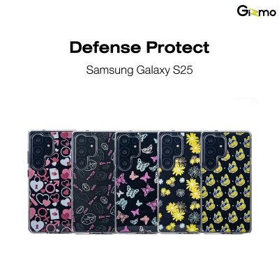 เคส Gizmo S25 Sweet Whispers ใสลายคิ้วท์ กันกระแทก