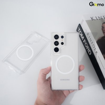 Gizmo Fusion Strong-X magsafe เคสซัมซุง เคสรองรับ MagSafe เคสใส กันกระแทก กันเลนส์กล้อง S24 Ultra