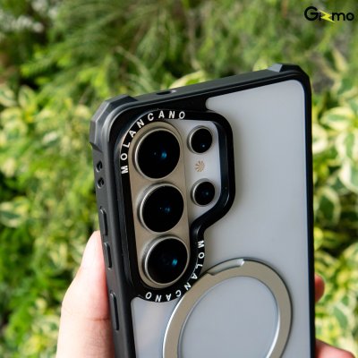 Molan Cano Metal Black Stand with Magsafe S26 Series เคสขาตั้งโลหะพับเก็บได้