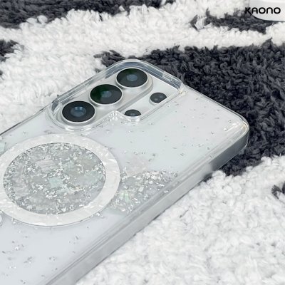 KAONO เคสกลิตเตอร์ลายเปลือกหอยมุก Samsung S26 Ultra รุ่น Glitter Shell Magsafe เคสกันกระแทกพรีเมียม