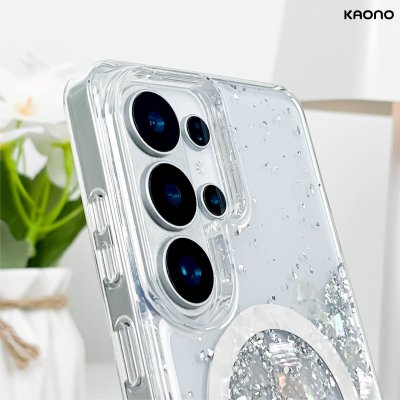 KAONO เคสกลิตเตอร์ลายเปลือกหอยมุก Samsung S26 Ultra รุ่น Glitter Shell Magsafe เคสกันกระแทกพรีเมียม