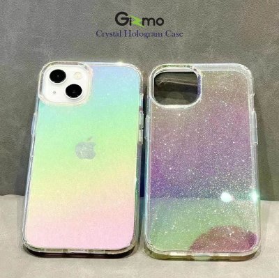 Gizmo เคสใสกันกระแทก เคสไอโฟน14 ยกขอบกันกระแทก สะท้อนแสงสีรุ้ง รุ่น Hologram