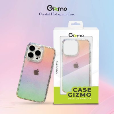 Gizmo เคสใสกันกระแทก เคสไอโฟน14 ยกขอบกันกระแทก สะท้อนแสงสีรุ้ง รุ่น Hologram