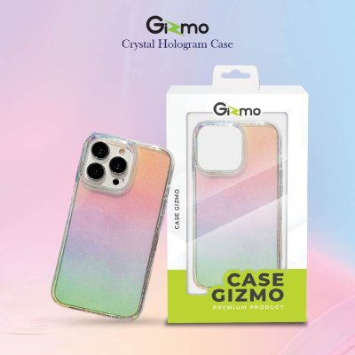 Gizmo เคสใสกันกระแทก เคสไอโฟน14 ยกขอบกันกระแทก สะท้อนแสงสีรุ้ง รุ่น Hologram