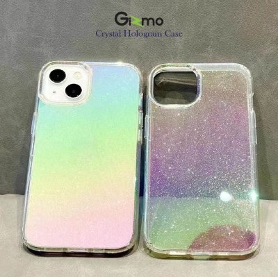 Gizmo เคสใสกันกระแทก เคสไอโฟน14 ยกขอบกันกระแทก สะท้อนแสงสีรุ้ง รุ่น Hologram