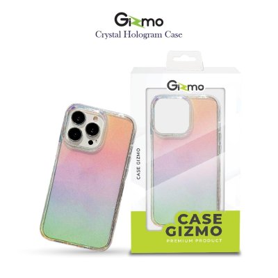 Gizmo เคสใสกันกระแทก เคสไอโฟน14 ยกขอบกันกระแทก สะท้อนแสงสีรุ้ง รุ่น Hologram