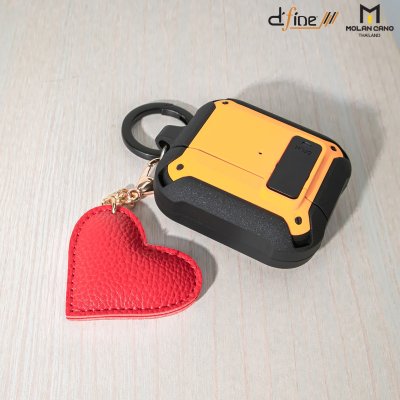 Molan cano ที่ห้อย Airpod พวงกุญแจห้อยแอร์พอต ลายหัวใจ ลายยิ้ม