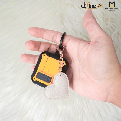 Molan cano ที่ห้อย Airpod พวงกุญแจห้อยแอร์พอต ลายหัวใจ ลายยิ้ม