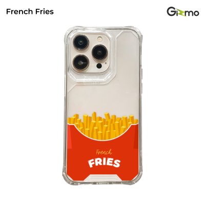 Gizmo เคสไอโฟน เคสใส ยกขอบกันกระแทก รุ่น Strong-X สกรีนลายฟาสต์ฟู๊ด