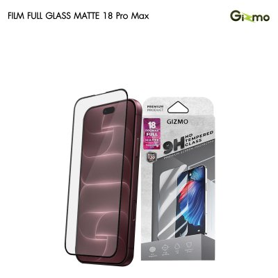 Gizmo Film Full Glass Matte iPhone 18 Series 2nd 120 Day Warranty ฟิล์มกระจกด้านกันรอยแบบเต็มจอ พร้อมรับประกัน 120 วัน