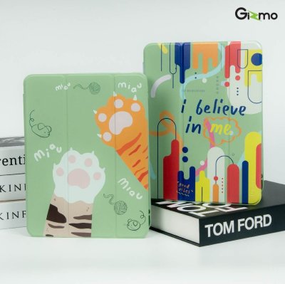 Gizmo เคสไอแพด ipad air4 air5 แบบฝาพับด้วยแม่เหล็ก หลังใส มีช่องเก็บปากกา ลายสวย หลากสี