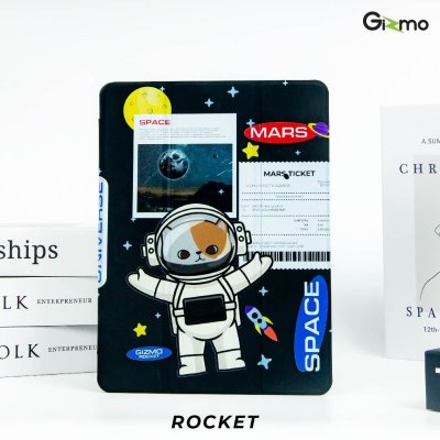 Gizmo เคสไอแพด ipad air4 air5 แบบฝาพับด้วยแม่เหล็ก หลังใส มีช่องเก็บปากกา ลายสวย หลากสี