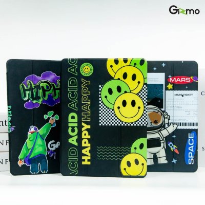 Gizmo เคสไอแพด ipad air4 air5 แบบฝาพับด้วยแม่เหล็ก หลังใส มีช่องเก็บปากกา ลายสวย หลากสี