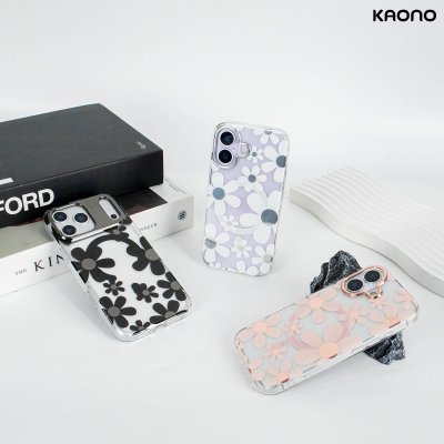 KAONO เคสใสลายดอกไม้ Magnetic Flower Series B Big Flower iPhone 17