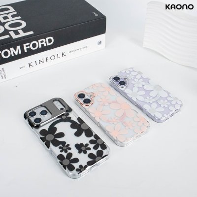 KAONO เคสใสลายดอกไม้ Magnetic Flower Series B Big Flower iPhone 17