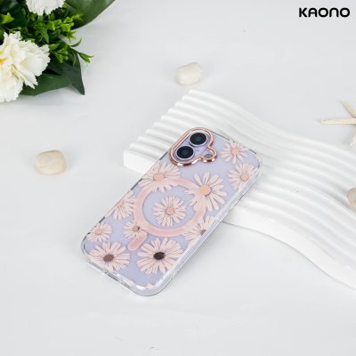 KAONO เคสใสลายดอกไม้ Magnetic Flower Series A Daisy iPhone 17