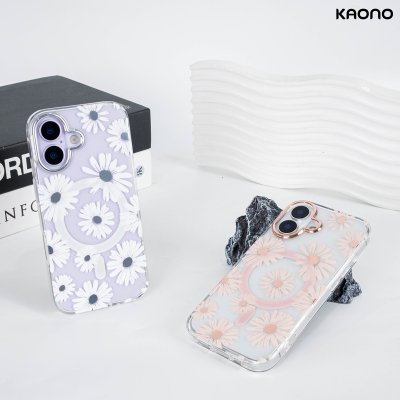 KAONO เคสใสลายดอกไม้ Magnetic Flower Series A Daisy iPhone 17
