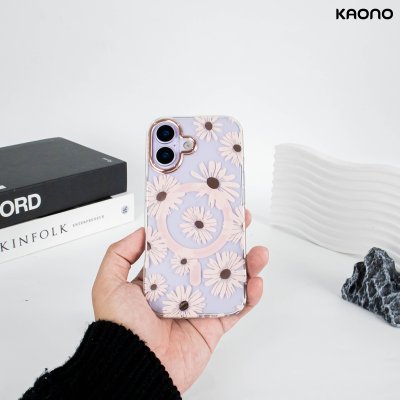 KAONO เคสใสลายดอกไม้ Magnetic Flower Series A Daisy iPhone 17