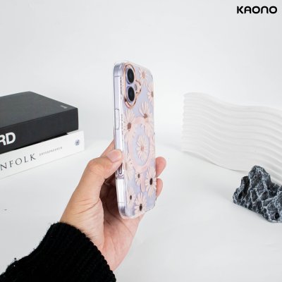KAONO เคสใสลายดอกไม้ Magnetic Flower Series A Daisy iPhone 17