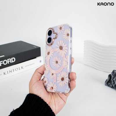 KAONO เคสใสลายดอกไม้ Magnetic Flower Series A Daisy iPhone 17