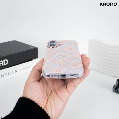 KAONO เคสใสลายดอกไม้ Magnetic Flower Series A Daisy iPhone 17