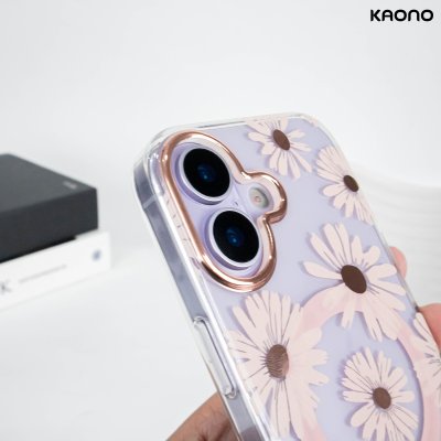 KAONO เคสใสลายดอกไม้ Magnetic Flower Series A Daisy iPhone 17