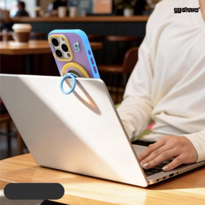 GGSHARE Tri-Fold Magnetic Stand ขาตั้งสมาร์ทโฟนแม่เหล็ก MagSafe หมุนพับได้ 3 ท่อน