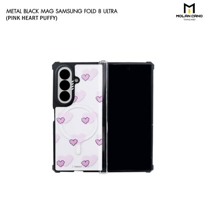 Molan Cano Metal Black Mag Printing เคสหรับ Samsung Galaxy Z Fold 8 Ultra