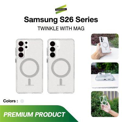 Gimzo Case Twinkle MagSafe S26 Series เคสใสกลิตเตอร์ รองรับ MagSafe