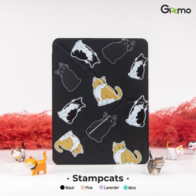 Gizmo เคสไอแพด ipad air4 air5 แบบฝาพับด้วยแม่เหล็ก หลังใส มีช่องเก็บปากกา ลายสวย หลากสี