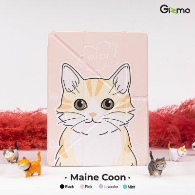 Gizmo เคสไอแพด ipad air4 air5 แบบฝาพับด้วยแม่เหล็ก หลังใส มีช่องเก็บปากกา ลายสวย หลากสี